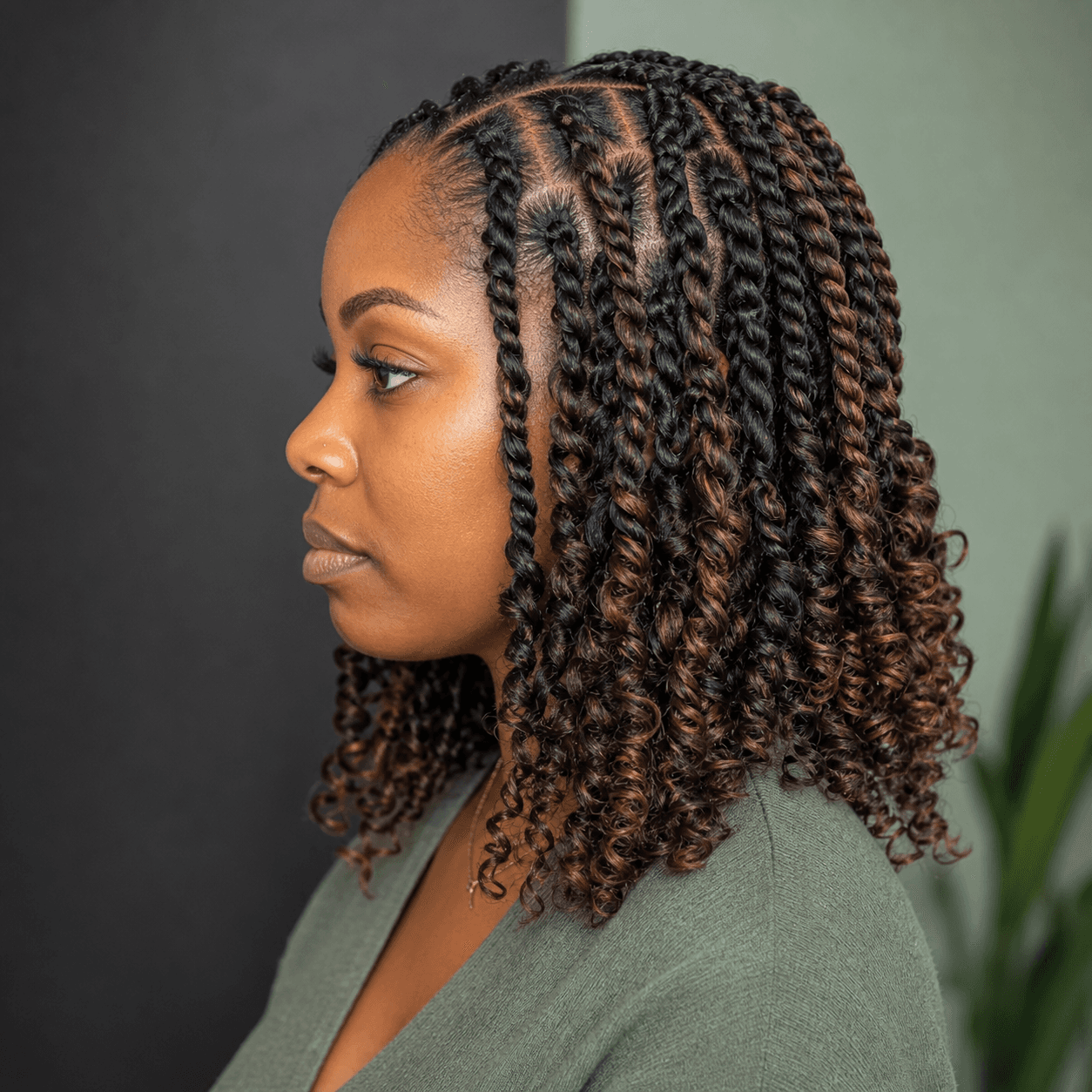 Long textured passion twists by Amara Okafor
